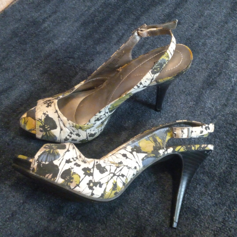 Slightly  worn high heel shoes